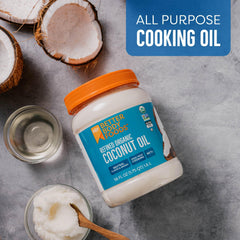 BetterBody Foods refined organic coconut oil for skin and hair care, gentle moisture.