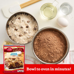 Betty Crocker Delights ready-to-bake batter in a mix bowl