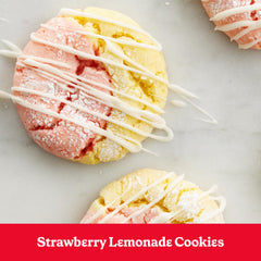 Betty Crocker Delights cake topped with frosting ideas for variety.