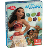 Betty Crocker Disney Moana snacks box featuring gluten free, vitamin C rich gummies.