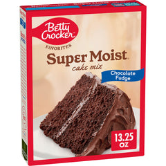 Betty Crocker cake mix box on counter ready for quick dessert
