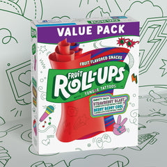 Betty Crocker Blue Raspberry roll close-up, vividly colored and naturally flavored.