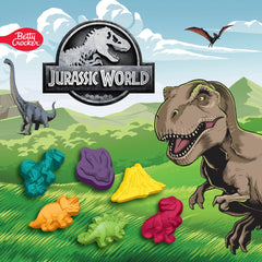 Betty Crocker Jurassic World Snacks on-the-go pouch provides a quick gluten-free snack option.