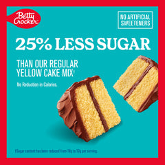 Measuring water for Betty Crocker Lower Sugar Yellow Cake Mix