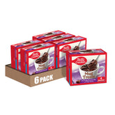 Betty Crocker Mug Treats hot fudge brownie mix packaging with six servings.
