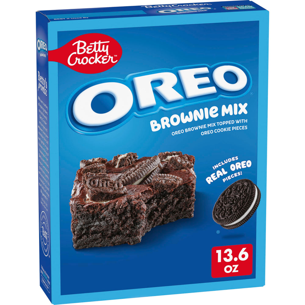 Betty Crocker OREO Brownie Mix box front for quick home baking