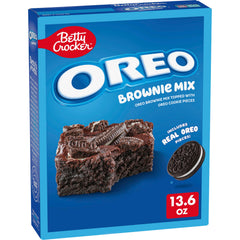 Betty Crocker OREO Brownie Mix box front for quick home baking