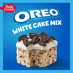 Real Oreo pieces sprinkled into Betty Crocker mix for extra crunch.