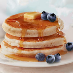 Betty Crocker pancake mix ready-to-customize with fruit or chips for variety.