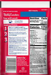 Betty Crocker Pizza Crust Mix dry ingredients ready to combine with hot water for fast dough