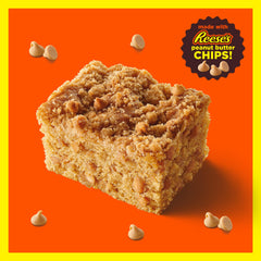 Betty Crocker REESE'S coffee cake mix box front, trusted mix for easy entertaining.