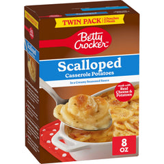 Betty Crocker Scalloped Potatoes prep steps showing quick weeknight side