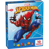 Betty Crocker Spiderman fruit snacks pouch with character shapes, great for lunch boxes