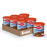 Betty Crocker Whipped Chocolate Frosting can opened; fluffy topping for cakes.