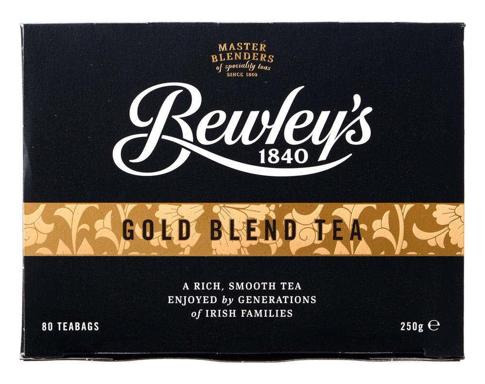 Bewley's Gold Blend tea bags pack for premium morning ritual