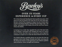 Pouring Bewley's Gold Blend tea reveals a rich golden color