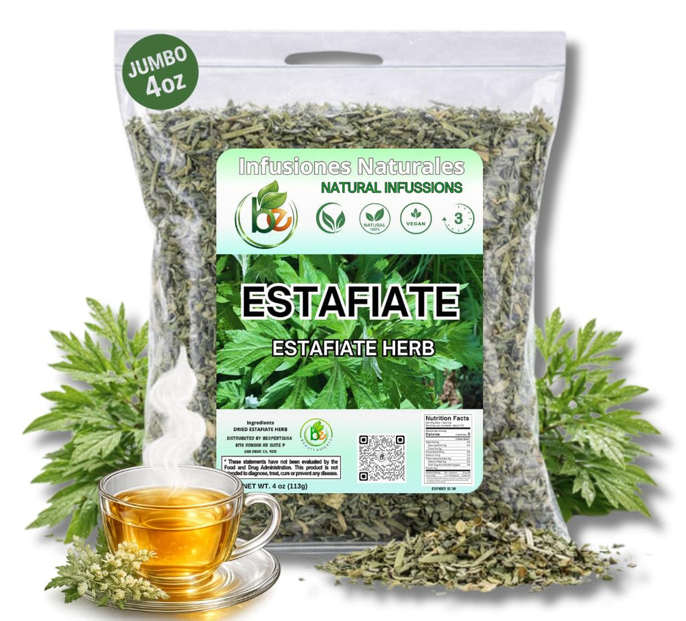 B-Experts Estafiate tea leaf closeup showing natural herbal quality for infusion