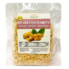 Beyond Nature dry roasted peanuts unsalted 2 lb front-pack, pantry-friendly snack.