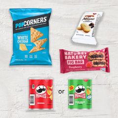Beyond The Box get-well snacks featuring popcorn and Pringles to delight and comfort.