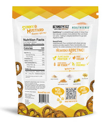HealthSense flour bag highlighting higher fiber and lower net carbs