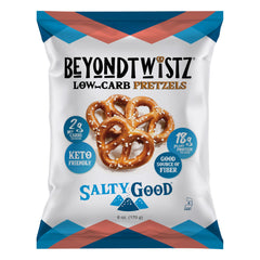 BeyondTwistz Protein Pretzels pack shot highlighting 3-pack convenience and protein power.