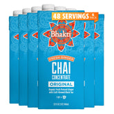 Bhakti Chai concentrate original bottle for café-quality lattes at home.