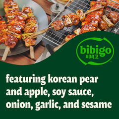Glazed chicken skewers with Bibigo Original Korean BBQ Sauce.