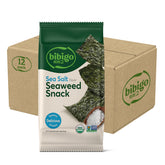 Bibigo Seaweed Snack sea salt 12-pack ready for on-the-go snacking.