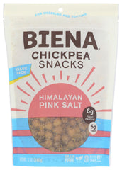 BIENA Chickpea Snacks served as a standalone on-the-go snack in a resealable pouch