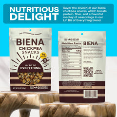 BIENA Crispy roasted chickpeas for a satisfying on-the-go crunch.