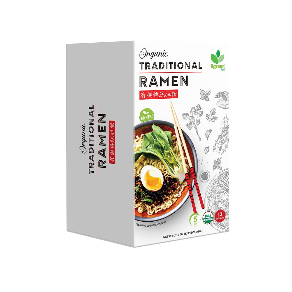 Big Green Organic Food ramen steam bowl showing chewy texture for a comforting dinner.