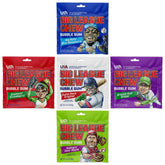 Big League Chew bulk packaging overview for sharing during games.
