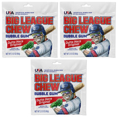 Big League Chew Original 3-pack packaging ready for team snack time.