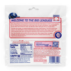 Big League Chew Sour Cherry stay fresh pouch keeps flavor between innings.