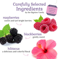 Box of 108 Bigelow Botanicals tea bags indicating convenient multi-pack