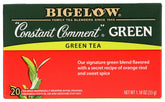 Bigelow Constant Comment green tea bags in a box for easy daily use