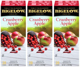 Bigelow Cranberry Apple tea bags front view for cozy home brewing