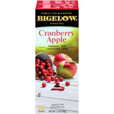 Bigelow Cranberry Apple Tea box 28 bags for cozy autumn moments.