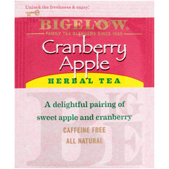 Ingredients blend of cranberry, apple, hibiscus for vibrant tisane