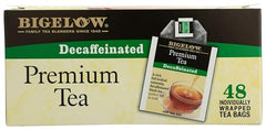 Gluten-free and kosher certified decaf tea options by Bigelow.
