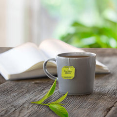 Bigelow Earl Grey Green Tea tea bags in foil pouches preserve freshness.