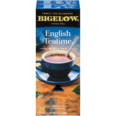 Bigelow English Teatime tea bags ready for a rich cup of tea.