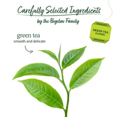 Bigelow Green Tea Bags in foil pouches preserve flavor and freshness.