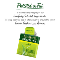 Bigelow Green Tea with Pomegranate offers a fruity, aromatic twist.
