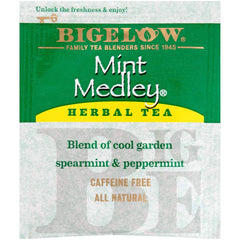 Mint Medley blends rose hips and hibiscus for a subtle floral hint.