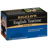 Bigelow English Teatime Black Tea box for a bold morning cup.