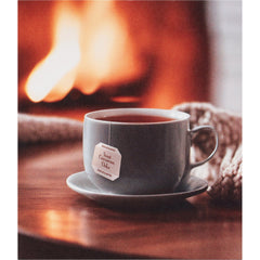 Bigelow Hot Cinnamon Black Tea cup steaming with aroma