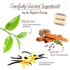 Close-up of Bigelow Vanilla Chai spice blend with nutmeg and cardamom