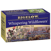 Bigelow Whispering Wildflowers tea bags provide a calming, caffeine-free moment.