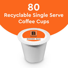BIGGBY medium-roast coffee pods designed for a balanced cup